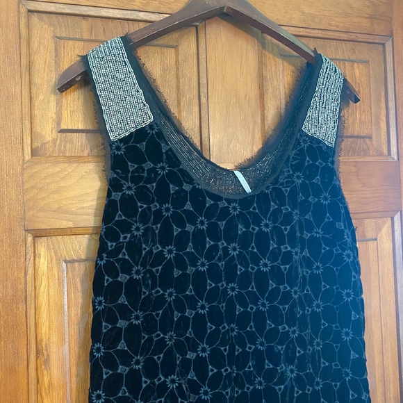 Free People Danced To Pieces Beaded Mini Dress 4 - Picture 7 of 14